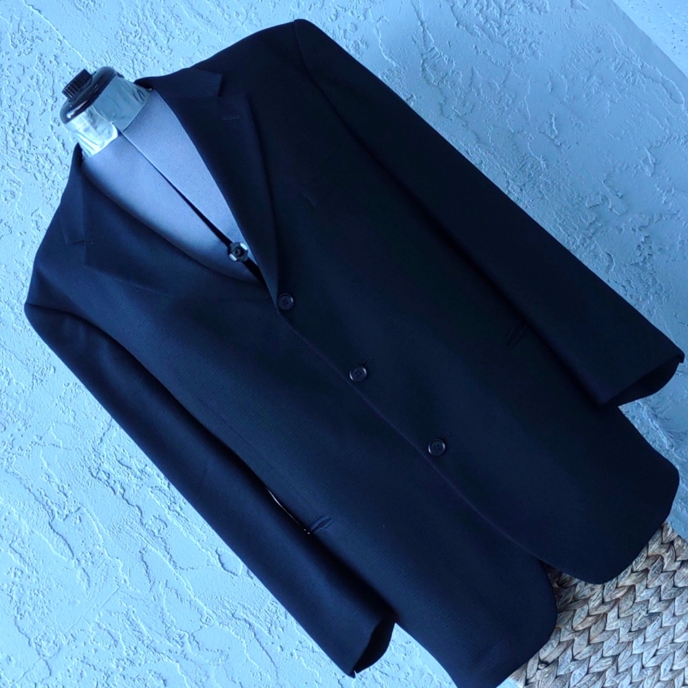 Riserva Italy Men's Black Luxury Blazer/Sport Coat